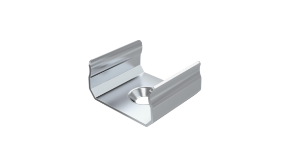 A metal mounting clip